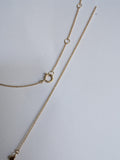 14k Gold Name Necklace with adjustable cable link chain, 16-18"